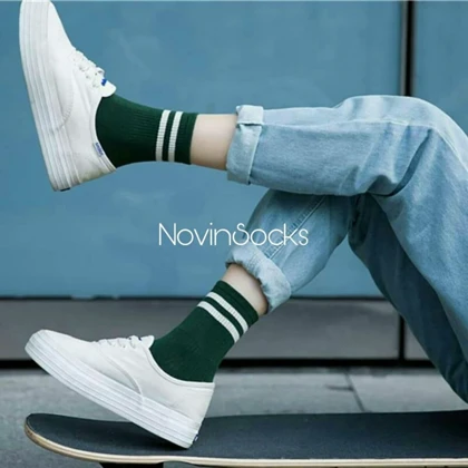 جوراب دو خطی کبریتی