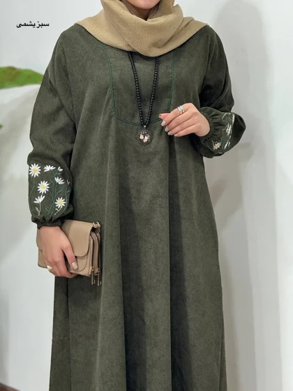 پیراهن مانتویی گلدوزی جانان 1