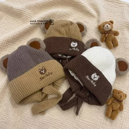 کلاه بافت نوزادی BEAR BABY