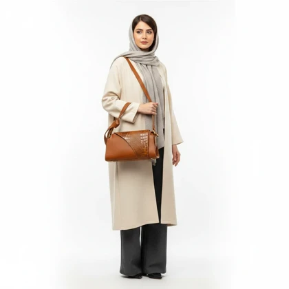 کیف چرم طبیعی زنانه مدل کرواتی