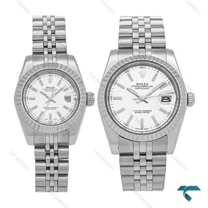 ساعت ست Rolex دیت جاست سیلور ایندکس خطی Rolex-8319-S