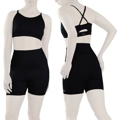 ست نیم‌تنه و کشاله بند ورزشی زنانه الو مدل 4B0153 مشکی