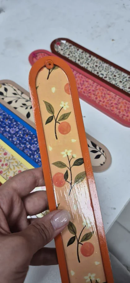 جاعودی چوبی گل‌دار