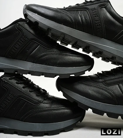 کفش مردانه مشکی طوسی BIKKEMBERGS