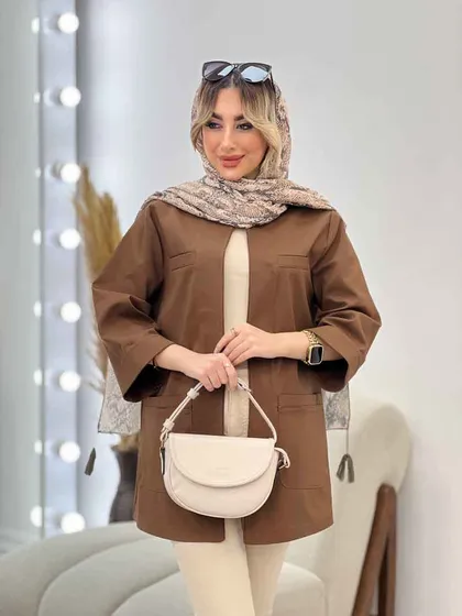 مانتو چهار جیب مغزی دوزی