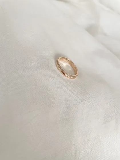 حلقه ظریف طرح طلا