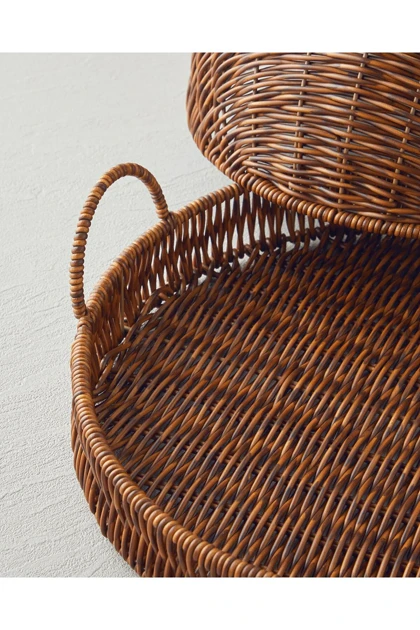 سینی پذیرایی English Home مدل Boho پلاستیکی - قهوه‌ای