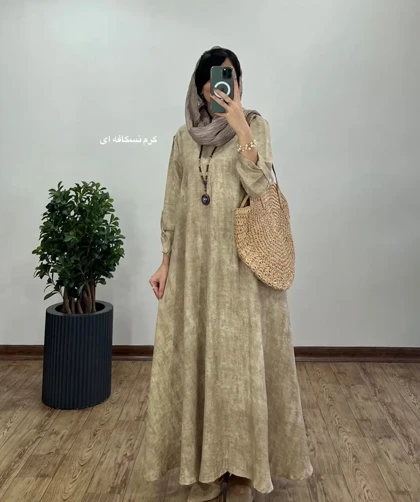 پیراهن مانتویی بلند سوپر کلوش فریال 4