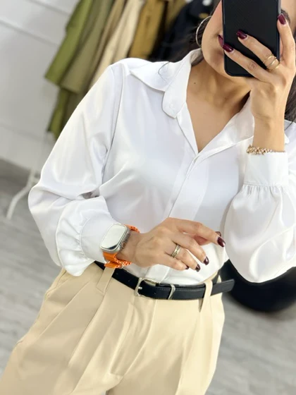 شومیز پیراهنی بیسیک( ایراددار)