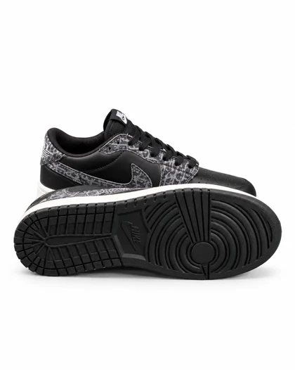 کفش کتانی مردانه مدل نایکی ترویس دیور مشکی طوسی Nike travis