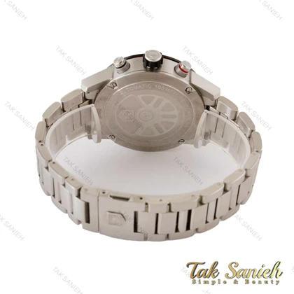 ساعت تگ هویر کررا مردانه نقره ای مشکی صفحه اسکلتون Tag-4358-G