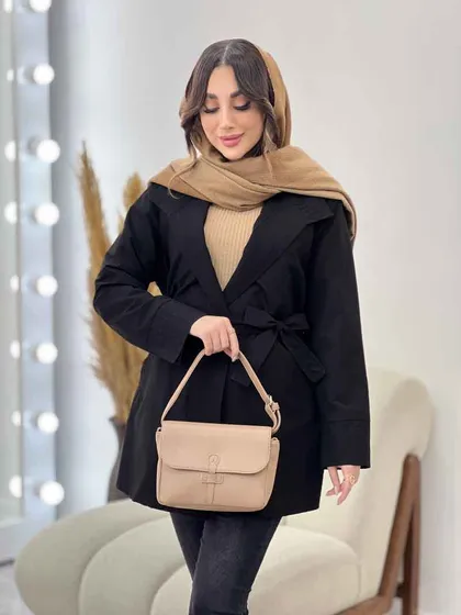 بارانی دوخت دار دو جیب