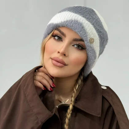 کلاه بافت ابر و بادی