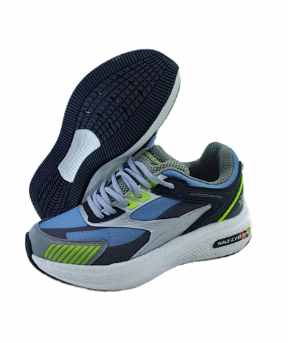 کفش اسپرت و روزمره مردانه برند اسکچرز Skechers مدل مانستر مشکی سبز طوسی کد 697