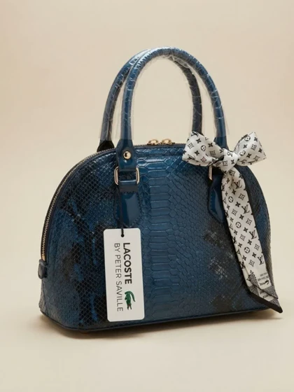 کیف زنانه پوست پلنگی سرمه ای LOUIS VUITTON ترند مد