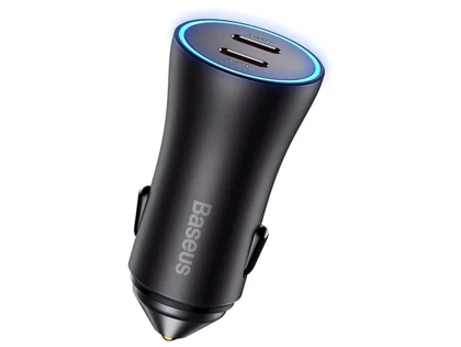 شارژر فندکی فست شارژ ماشین تایپ‌سی 40 وات بیسوس GJP000013