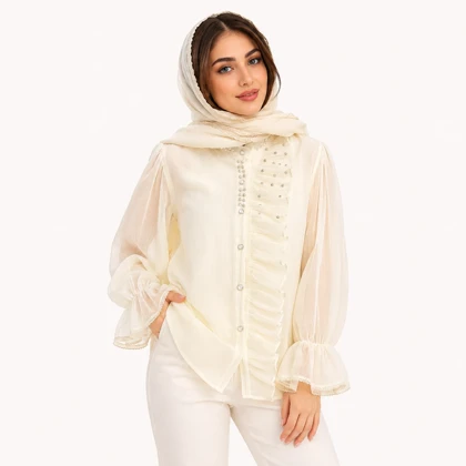 شومیز زنانه مجلسی حریر وارداتی کد 370