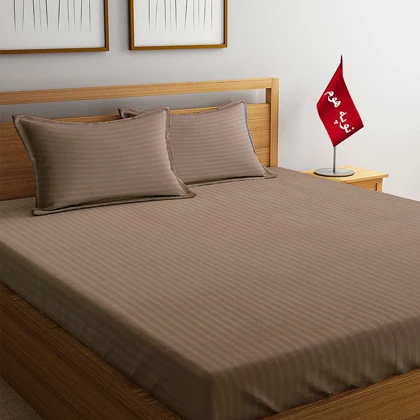 سرویس ملحفه و روبالشتی مینیمال هتلی راه راه