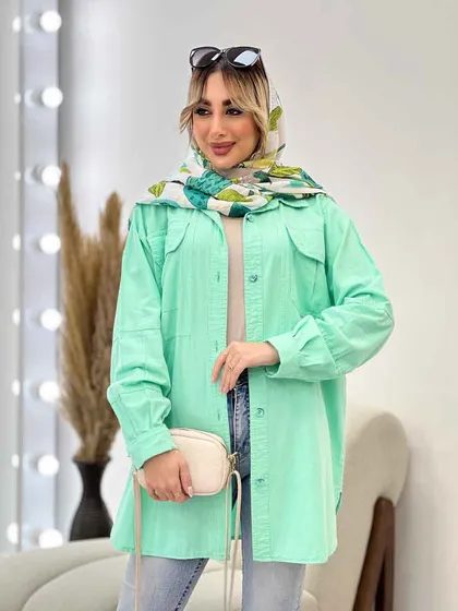 مانتو دو جیب پیله