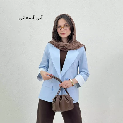 کت زنانه لینن یقه انگلیسی