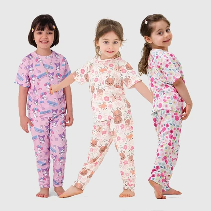 ست آستین کوتاه و شلوار بهاری