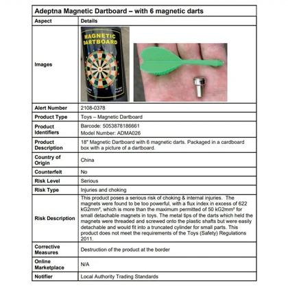 دارت مگنتی حرفه ای MAGNETIC DARTBOARD با 6 تیر مغناطیسی