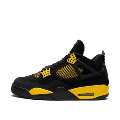 کتانی نایک جردن4 مشکی زرد مستر کوالیتی Nike Air Jordan4 Retro Thunder 2023 sneakers