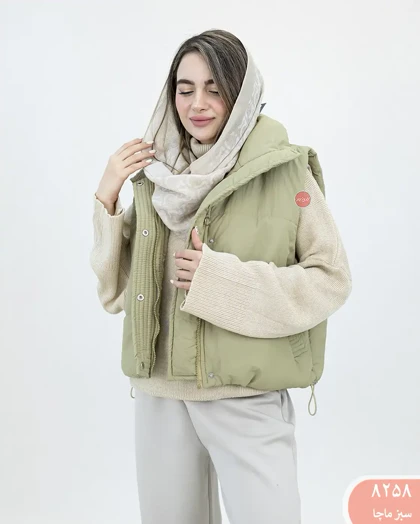 پافرکوتاه یقه ایستاده 8258