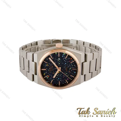 ساعت تیسوت PRX مردانه دورنگ رزگلد صفحه کهکشانی Tissot-5370-G