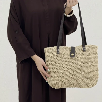 کیف زنانه دوشی رافیا | آی بولک