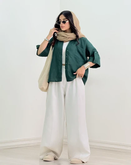 شومیز مچ پاکتی عاطفه(57)کد:5672