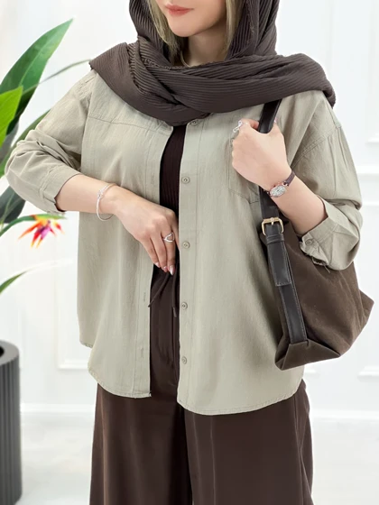 شومیز زنانه جلو دکمه آیدا