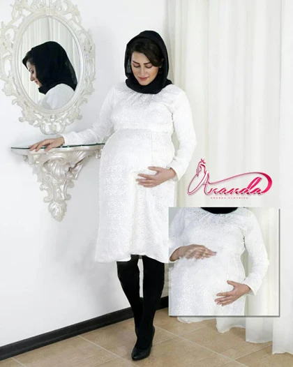 پیراهن بارداری ژاکارد