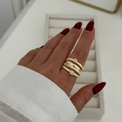 انگشتر زنانه امگا کد 813