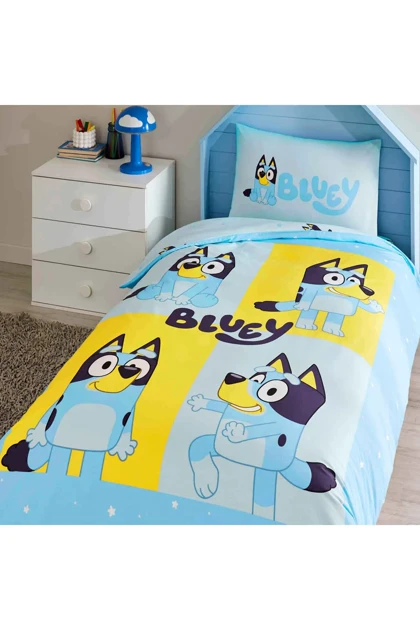 سرویس روتختی یک نفره Taç مدل Bluey پنبه‌ای - چندرنگ