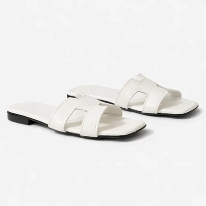 صندل دمپایی هرمس سفید کد 295077