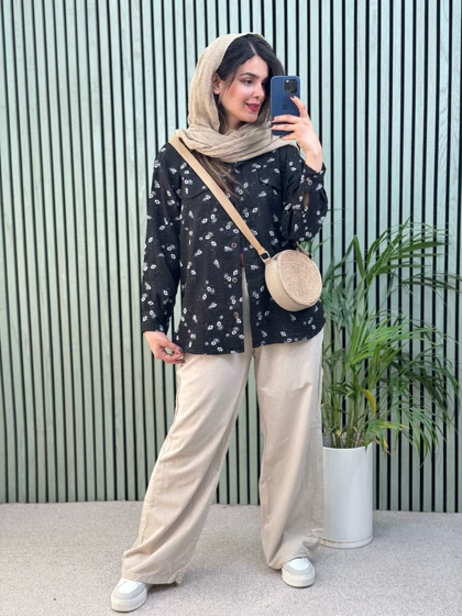 شومیز مانتویی گلشید