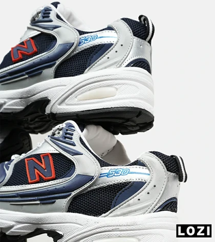 کفش کتانی مردانه و زنانه طوسی مشکی سرمه ای NEW BALANCE 530