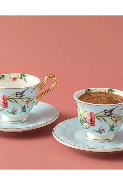 سرویس فنجان قهوه دو نفره English Home مدل Vanilla Bone China