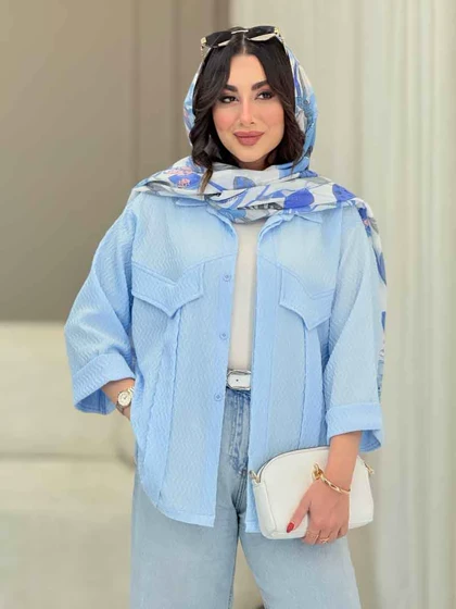 مانتو جیب نما پیله دار کاتیا