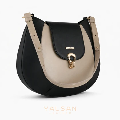 ست کیف و کفش زنانه چرم یلسان مدل آوید کد 959-SELIN-GN