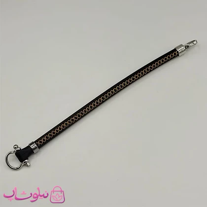 دستبند امگا رابر مشکی مردانه سایز لارج کیفیت مستر (طراحی جدید) کد 1350