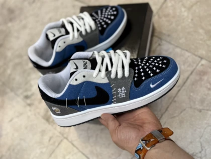 کتانی مردانه ودوو آبی طوسی