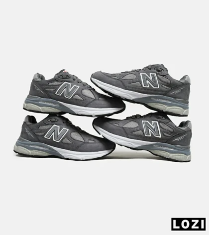 کفش کتانی طوسی فیلی NEW BALANCE 990