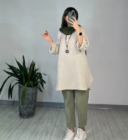 مانتو جلو دکمه لیانا 3