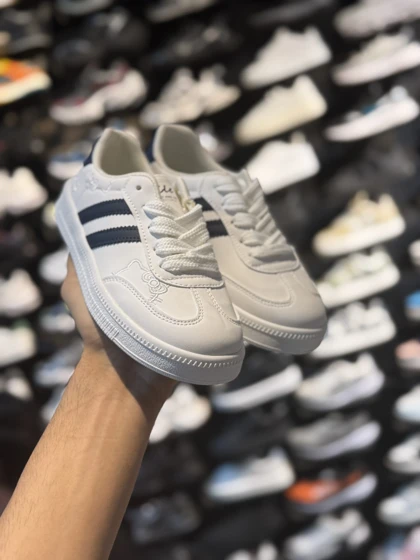 کفش ونس زنانه کیتی سفید سرمه ای