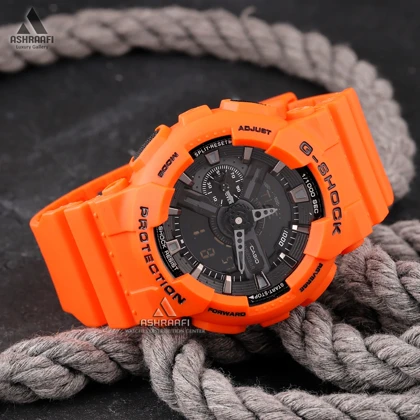 ساعت جیشاک نارنجی G-shock GA-110 HCO