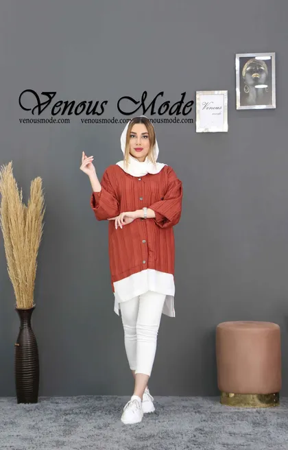 شومیز پیراهنی ترکیبی