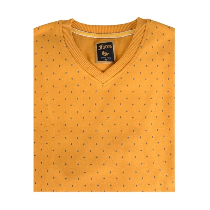 پلیور یقه‌هفت مردانه طرح خال‌خالی