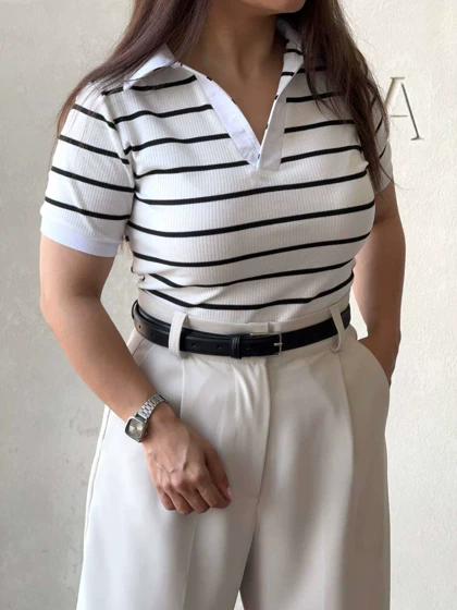 پلوشرت راه راه زنانه